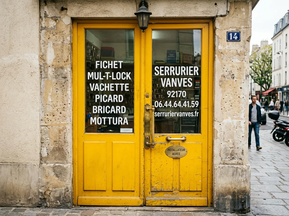Installateur agréé · double-porte avec plaque des marques posées
