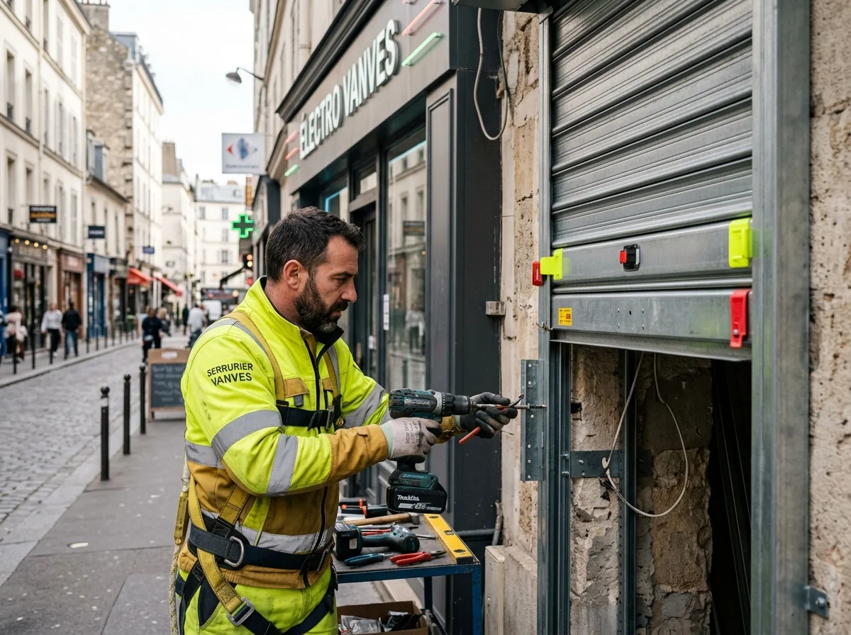 Rideau métallique commerce à Vanves